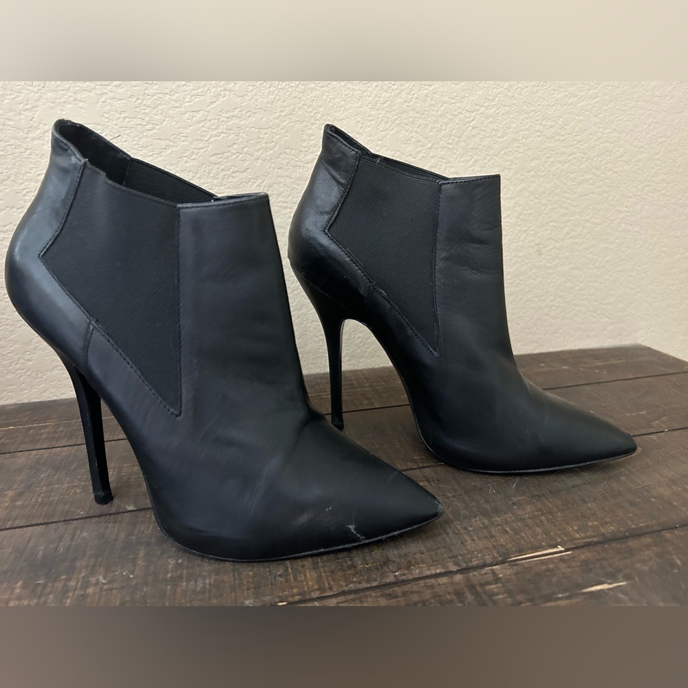 Steve Madden Black Heeled Booties